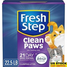 Clean Paws Multi-Cat Litter Febreze Odor Control Clumping Low Tracking 21 Days