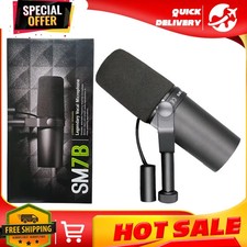Shure SM7B Cardioid Dynamic Vocal Broadcast Microphone Sealed in box Black UK