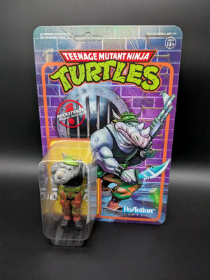 Rocksteady Teenage Mutant Ninja Turtles TMNT 10cm Re Action Figur Super 7