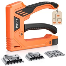Heavy Duty Staple Gun for Wood with 1800 PCS Staples, 3 in 1 Manual Stapler G...