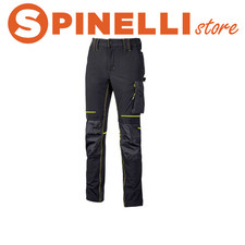 PANTALONE DA LAVORO UOMO IDROREPELLENTI ATOM PE145 IN TESSUTO U-4 WAY STRETCH