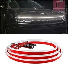 Car Hood Light Strip, 71 Inch Flexible Dynamic Dayti Color: WhiteSize: 71 Inch