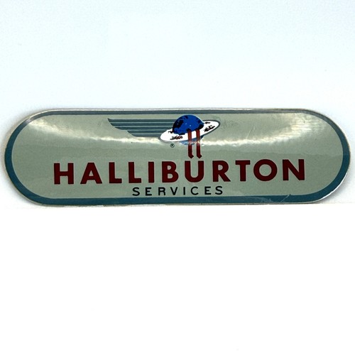 Halliburton Sticker Flying H Log Oilfield Vintage 80s Decal