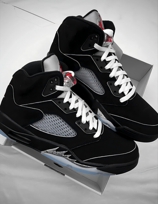 #ad #ad Jordan 5 quot;BLACK METALLIC REIMAGINEDquot; Men#x27;s Basketball Shoes High Top $125.00
