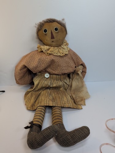 Primitive Rag Doll Folk Art Doll Folk Art Farmhouse Rustic Handmade Doll