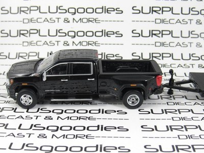 Greenlight Black 2022 GMC SIERRA 3500 DENALI Dually Pickup w/Open