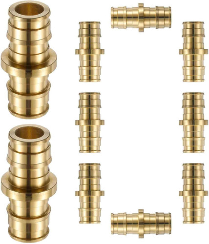 (10 Pack)  PEX-A Fittings 1/2 Inch Expansion Straight Coupling LI-EPXC1212(10 Pi