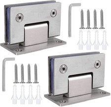 2PACK 90 Degree Shower Door Hinges, Heavy Dut...