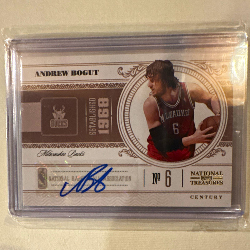 Panini 2011-12 National Treasures Century Andrew Bogut Auto /25 #6 Bucks