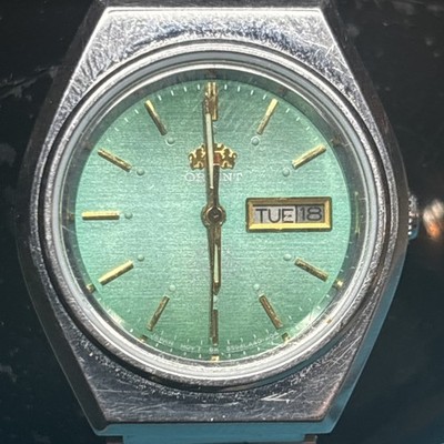 Orient 3 Star Green Dial Automatic Ladies Watch-