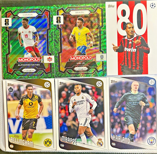Topps 2023-24 UEFA Champions League 17-Card Lot Prizm FIFA CGC 10 Messi