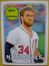 2018 Topps Heritage #22 - Bryce Harper -  COLOR Swap Variation - SSP