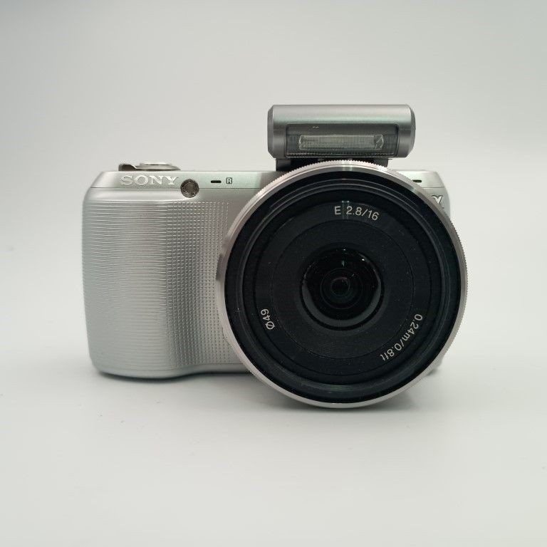 SONY α NEX-C3 Silver Mirrorless Digital SLR Camera Lens SEL1855 | eBay