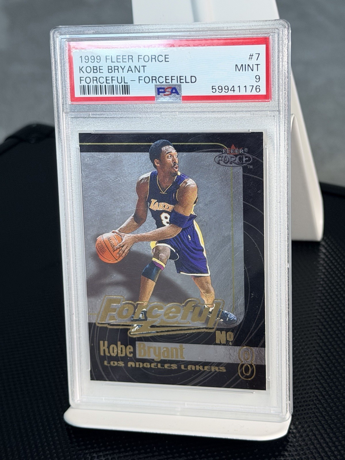 1999 Fleer Force Forceful - Forcefield Kobe Bryant #7 Lakers PSA 9 Pop Higher 1 view 2