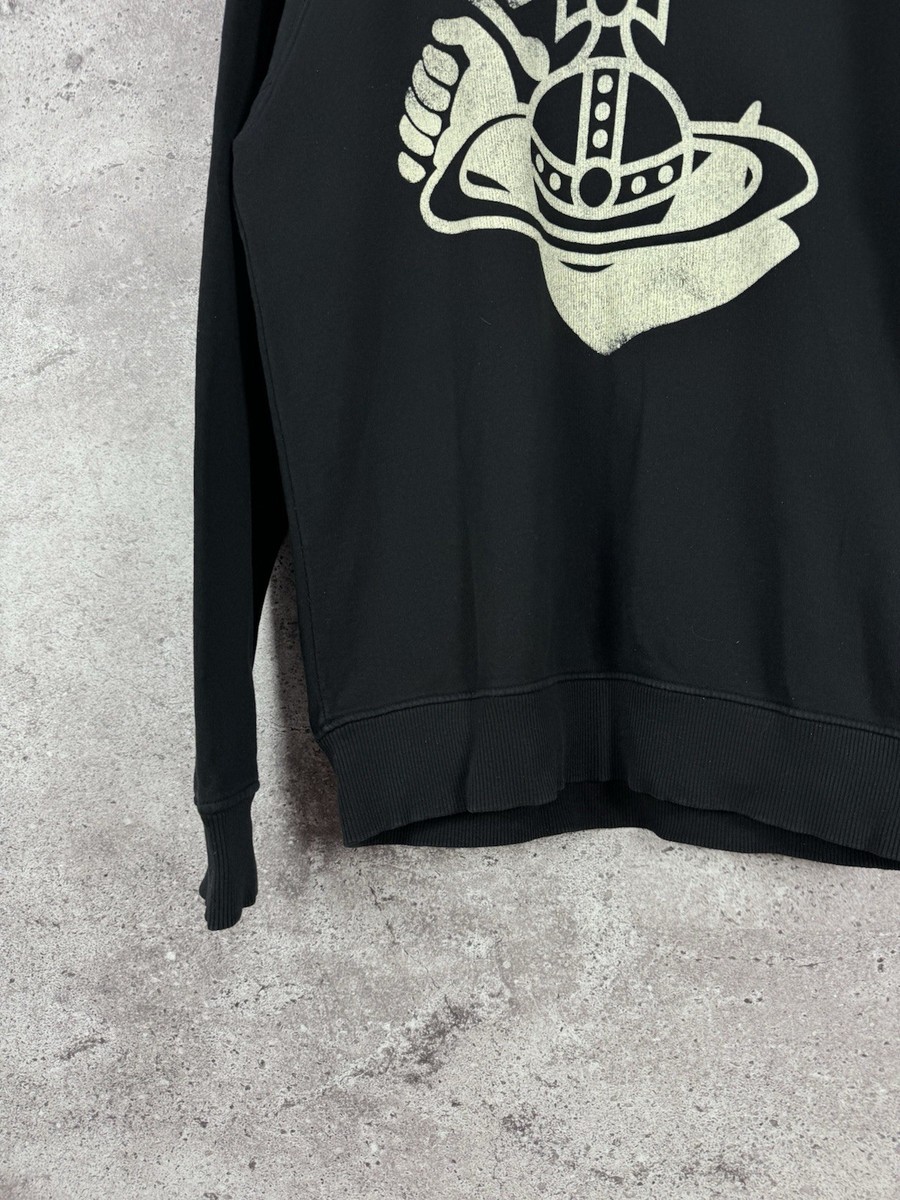 vivienne westwood ANGLOMANIA スウェット Vivienne Westwood Anglomania Classic Sweatshirt Blue Big Logo Mens