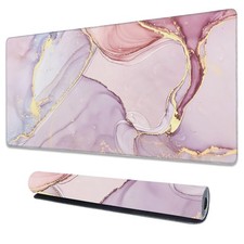 Large Extended Mouse Pad Abstract Pink Marble Desk Mat,Large Gaming Mouse Pad...