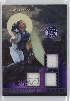 2025 Leaf A Bronx Legacy Purple Spectrum Holofoil 21/25 Jim Leyritz #GG-17 17uv