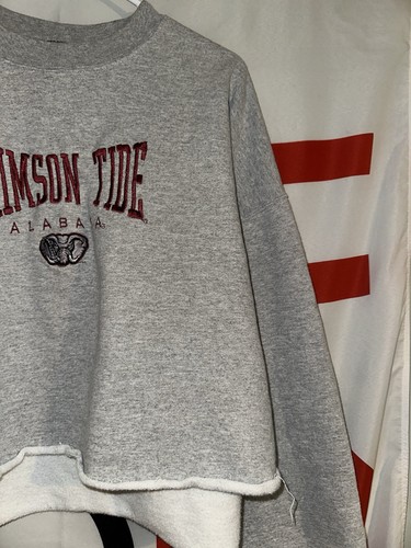 Vintage AS Sports Alabama Crimson Tide Sweatshirt XL Cropped Football - Picture 4 of 10