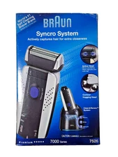 Braun  7526 Shaver Synchro Rechargeable Men's Electric Shaver - NEW SEALED
