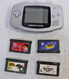 Nintendo Game Boy Lot of 2 Consoles (Advance and DS Lite) and Games
