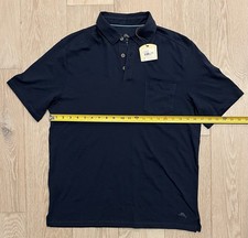 Tommy Bahama Men's Medium Short Sleeve Polo Shirt Navy Blue NWT