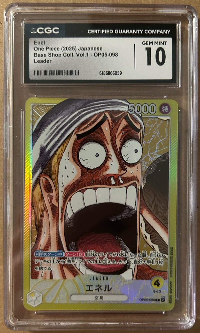 Enel OP05-098 Base Shop Collection Vol.1 One Piece Japanese Card CGC 10 Gem Mint