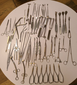 57 piece Lot Of Medical Surgical Instruments Surgeons Tools Pre-owned
