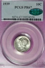 1939 PCGS CAC PR67 MERCURY DIME #B52778