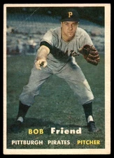 1957 Topps #150 Bob Friend Very Good Pirates              ID:131081