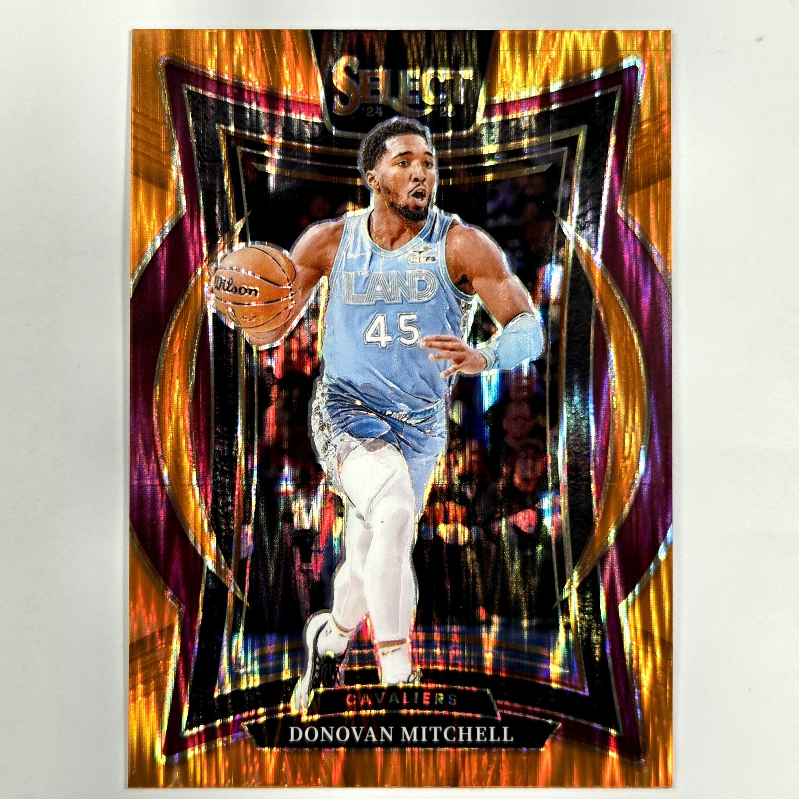 2024-25 Panini Select - Mezzanine Donovan Mitchell #317 Orange Flash Prizm