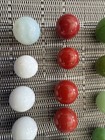 Original Antique Vintage Old Marbles  Swirl Agate? Jade Red White Blue Lot 34 — photo 8