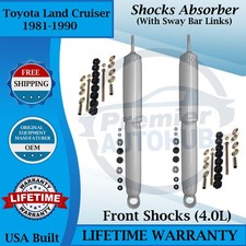 Front Shocks W/Sway Bar For 1981-1990 Toyota Land Cruiser Lifetime Warranty