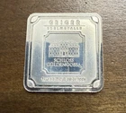 1oz Geiger Silver Bar slight Toning And Scratches
