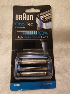 Braun 40B cooltec Cassette Foil Cutter Shaver 100% Authentic Genuine OEM Sealed