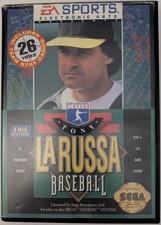 Tony LaRussa Baseball Sega Genesis Cleaned and Tested Working no manual