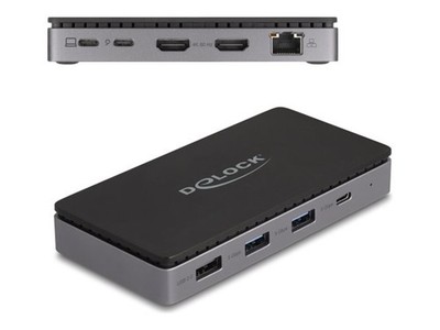 Delock USB Type-C Dockingstation 4K Dual HDMI MST Charging/Docking 88271