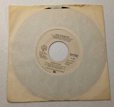 Rod Stewart: Young Turks/Sonny - VG+ | 1981 Pop Rock - 45rpm Vinyl Records
