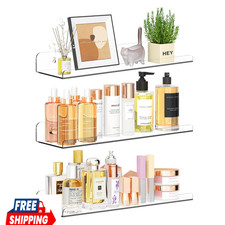 Floating Shelves for Wall Decor, 15" Extra Clear Wall Shelves for Bedroom