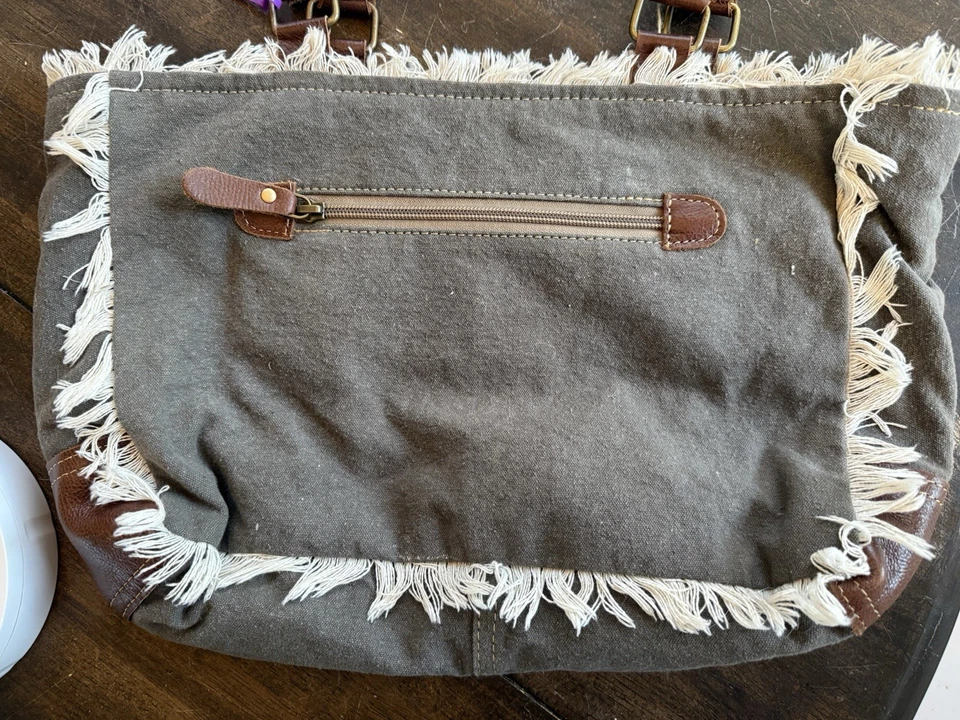 Bolso de Hombro Myra Pelo Tocado a Mano Raro Foto 2 de 4