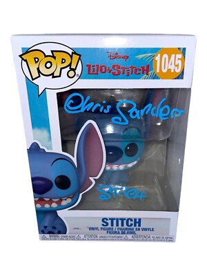 CHRIS SANDERS Signed STITCH Disney Lilo & Stitch FUNKO POP Autograph JSA COA