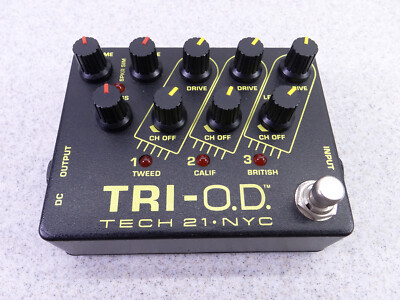 Tech 21 NYC Tri-O.D. OD Overdrive Distortion Booster Guitar Effect Pedal