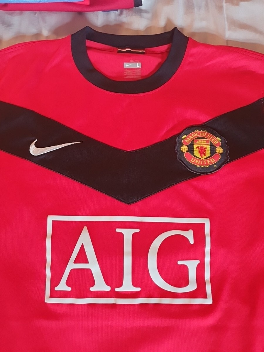 Manchester United AIG Home Red Scholes 18 Nike L Large Nike Manchester United AIG Home Red Scholes 18 Nike L Large Nike