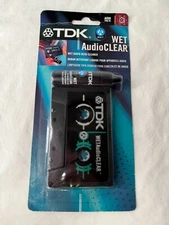 TDK Wet Audio Clear Cassette Head Cleaner - New and Sealed
