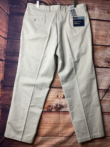 Dockers Classic Fit Soft Touch Khaki Flat Front Men Pants Machine Washable36X30 - Picture 2 of 9