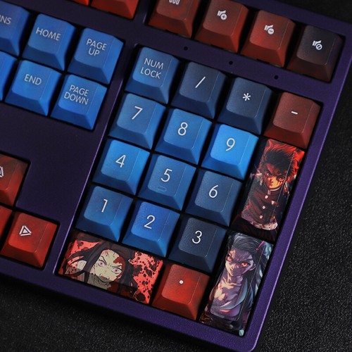 Kamado Nezuko 108 PBT Demon Slayer Keycap Set Cherry MX for Mechanical Keyboard - Picture 9 of 10