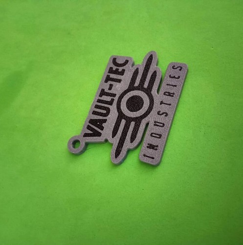 Fallout Vault Tec Industries Keychain. 3D Printed - Picture 3 of 3