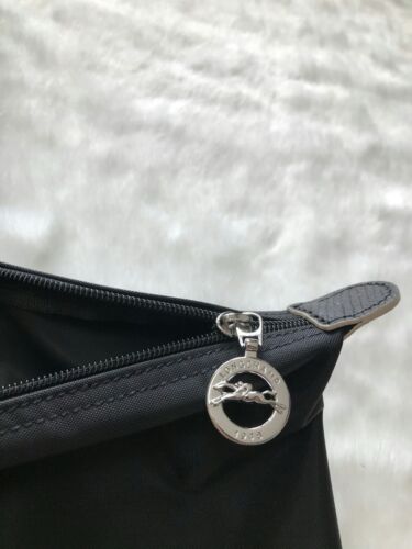 *NEU* LONGCHAMP LE PLIAGE CLUB Gesticktes Pferd SHOULDER BAG LARGE - Schwarz - Bild 8 von 10