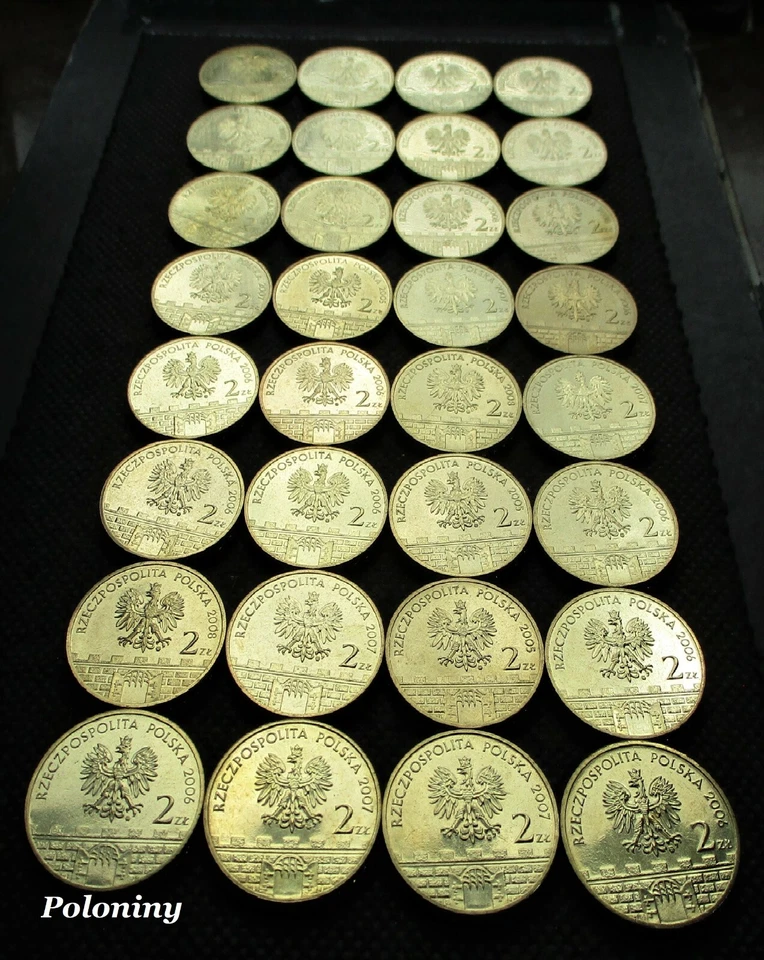 JUEGO COMPLETO DE 32 MONEDAS CONMEMORATIVAS DE POLONIA - CIUDADES HISTÓRICAS POLACAS COMO NUEVAS Foto 2 de 4