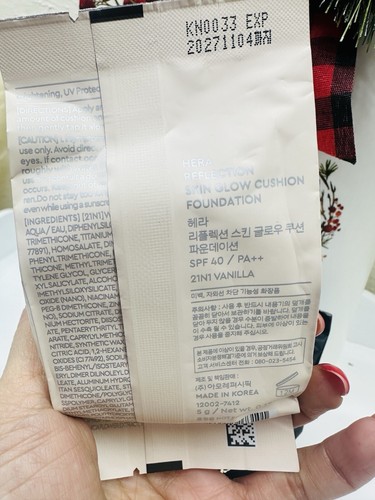 HERA MINI Black Cushion & Reflection Skin Glow Shade 21N1 5g x 2 Pcs + Sample - Picture 3 of 11