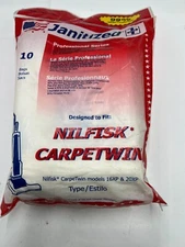 (1 pack of 10) Janitized for Nilfisk Carpetwin 16XP & 20XP, Vacuum Bags